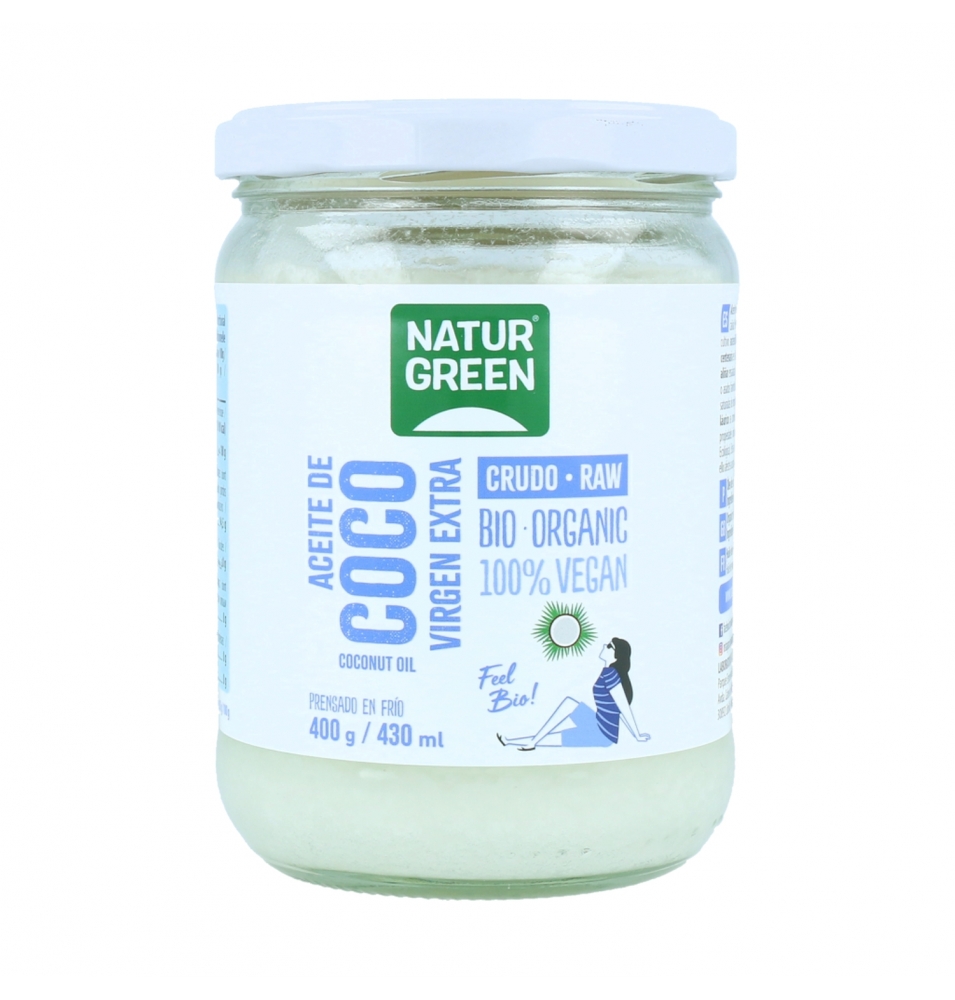 Aceite de coco virgen extra Bio, Naturgreen (400g)  de NaturGreen