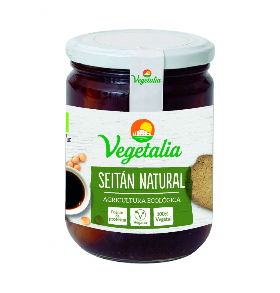 Seitan en bote Bio esterilizado, Vegetalia (250g)  de VEGETALIA