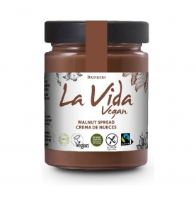 Crema Chocolate y nueces Vegana Bio, La Vida Vegan (270g)  de