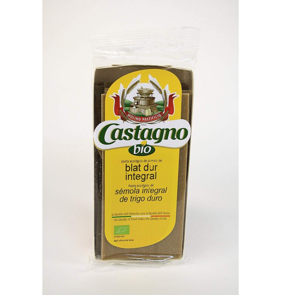 Lasagna sémola integral Bio, Castagno (250g)  de Castagno Bruno