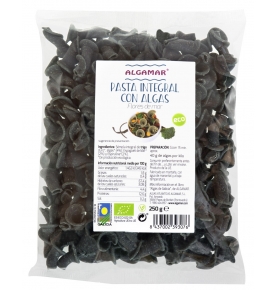 Pasta integral con algas Flores de Mar Bio, Algamar (250g)  de Algamar