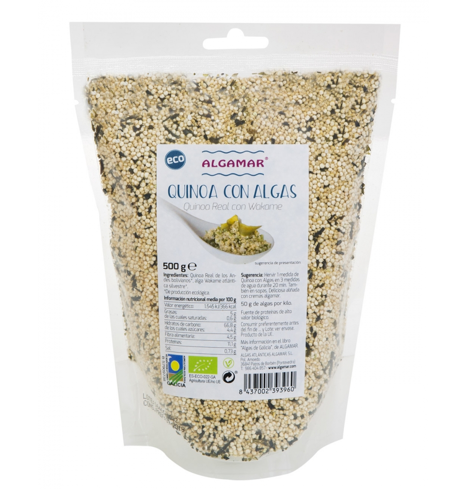 Quinoa con algas Bio, Algamar (500g)  de Algamar
