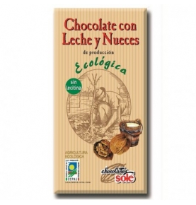 Chocolate con leche y nueces Bio Solé (100g)  de Chocolates Solé
