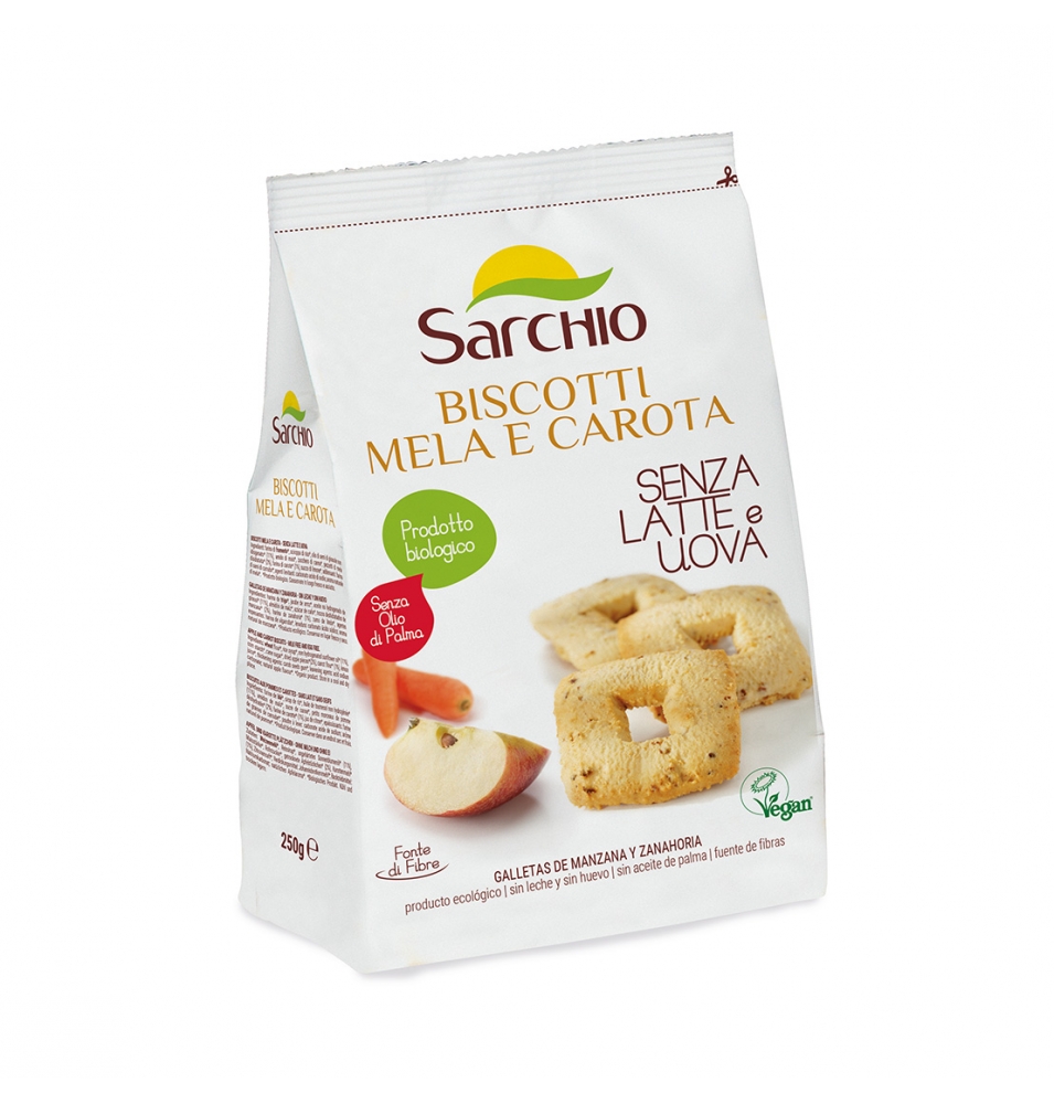 Galletas manzana y zanahoria Bio Sarchio (250g)  de Sarchio
