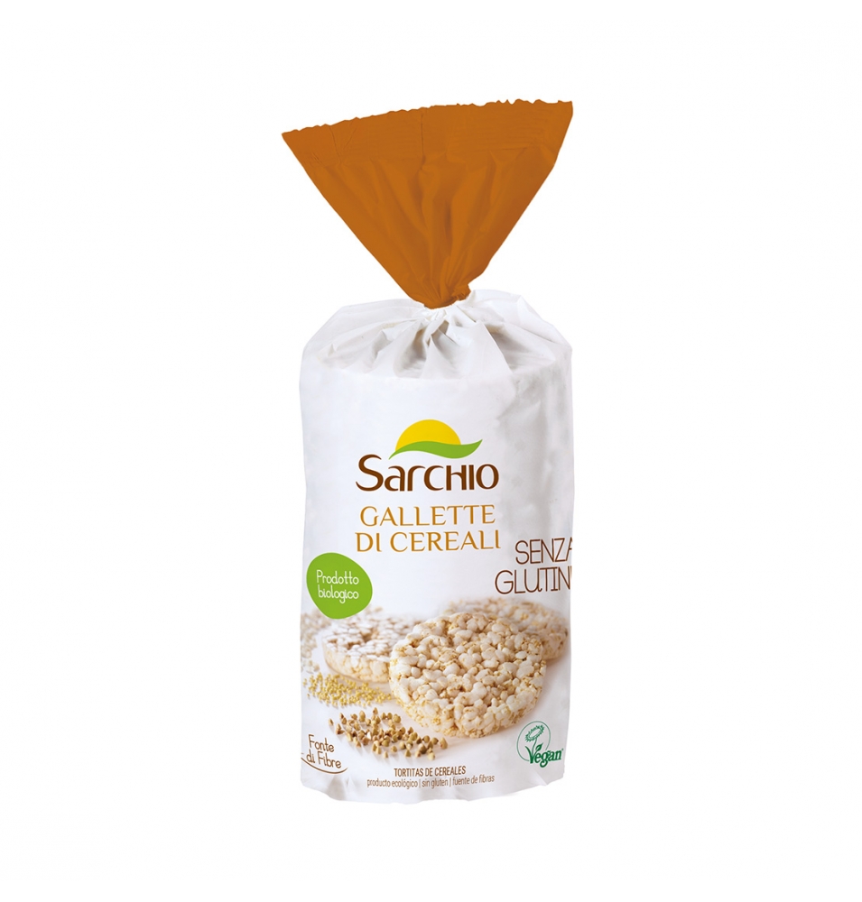 Tortitas de cereales sin gluten Bio, Sarchio (100g)  de Sarchio
